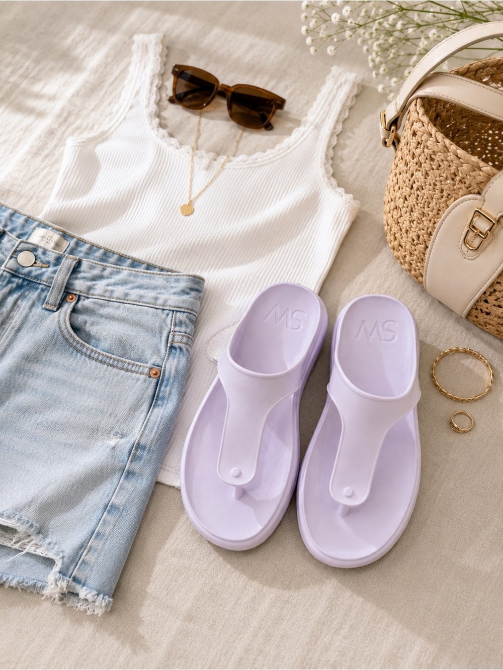 Stuart Weitzman purple sandals‎